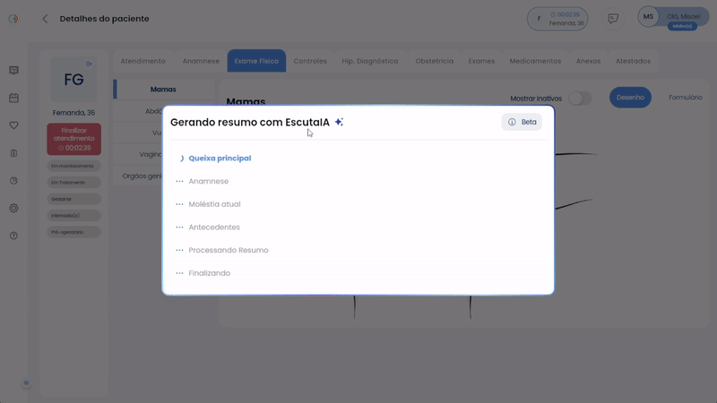Rating do Paciente