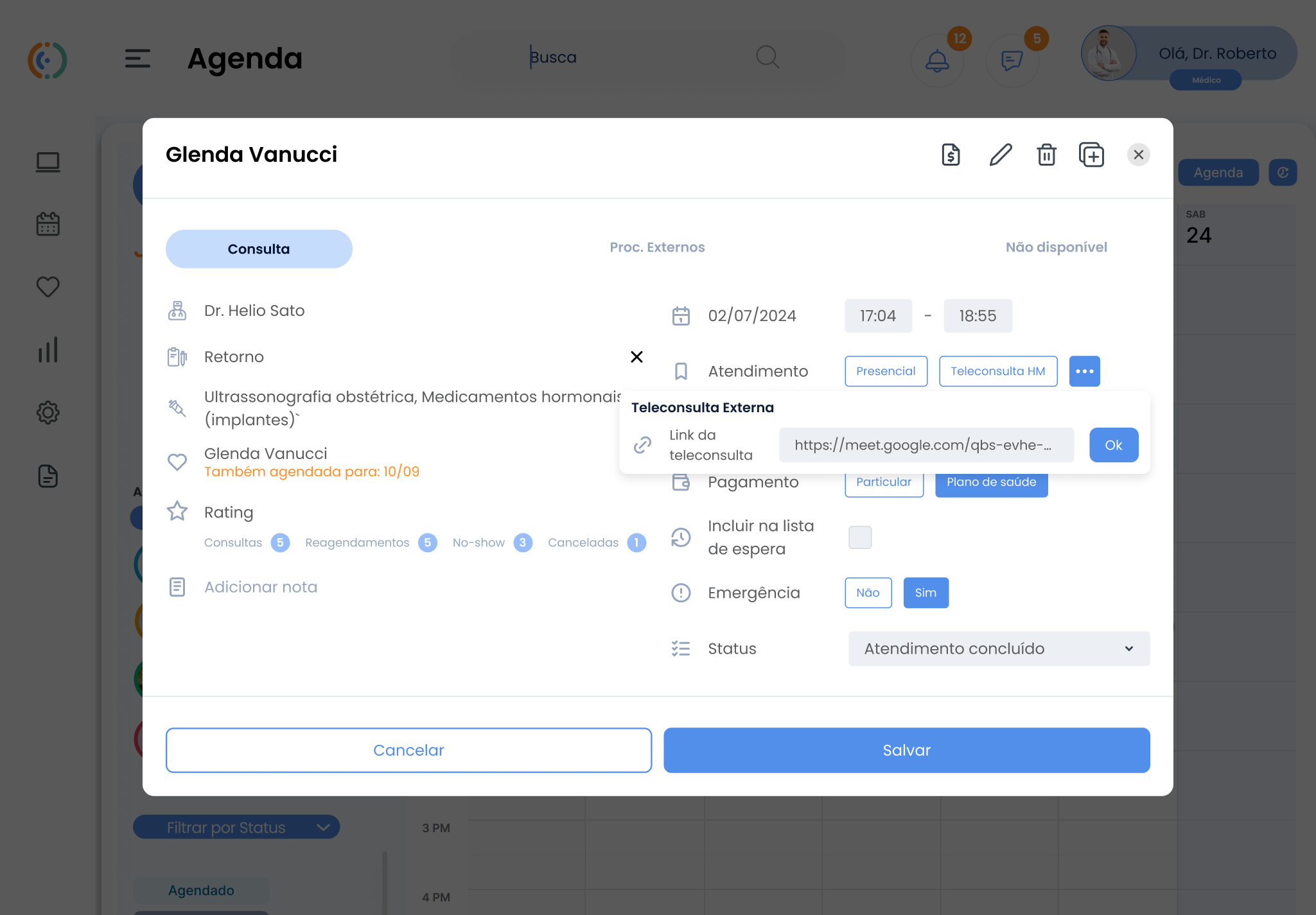 Opção de atendimento por Teleconsulta